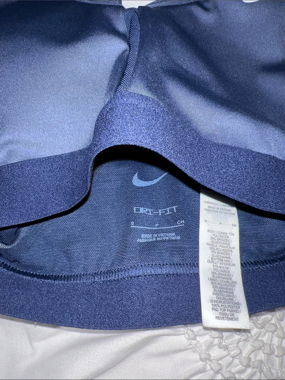 Nike Dark Navy & Deep Navy Strappy Sports Bralette